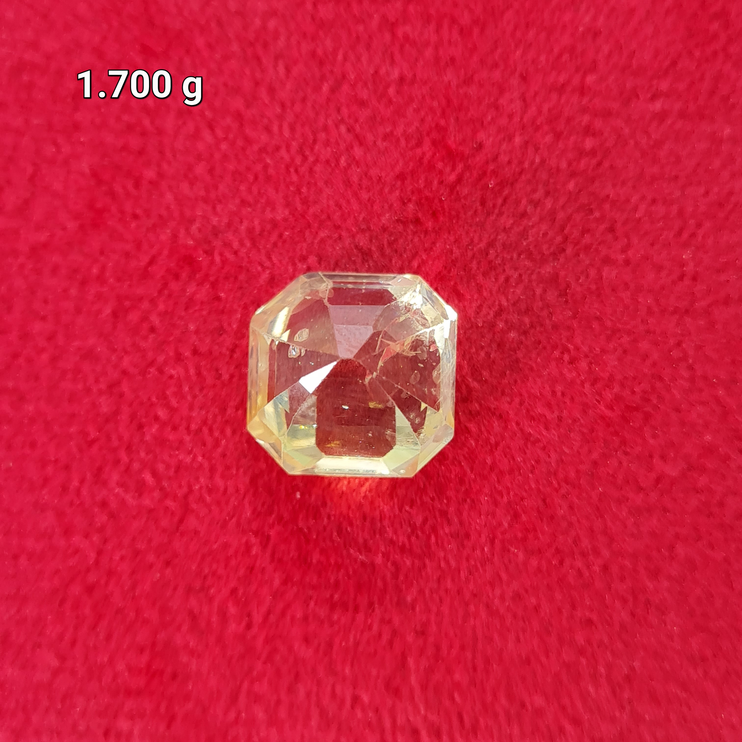 POKHRAJ DEEP YELLOW SAPPHIRE NATURAL SQUARE 